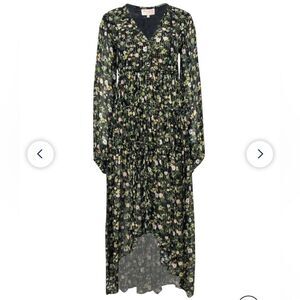 Rococo Sand Floral High Low Dress